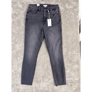 Good American Good Waist Crop Jeans Size 8 / 29 Faded Black NWT High Rise Skinny